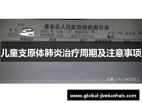 儿童支原体肺炎治疗周期及注意事项
